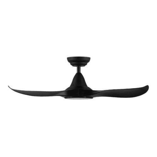 Eglo Noosa DC Ceiling Fan with LED Light Black 40-inch Side View