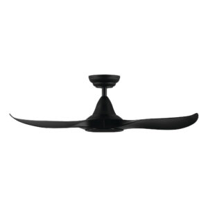 Eglo Noosa DC Ceiling Fan with Remote Black 40" Side View