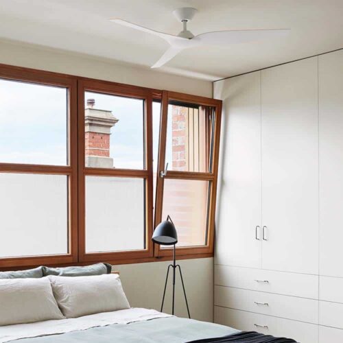 fanco-infinity-id-dc-ceiling-fan-54-inch-white-installed-in-modern-bedroom