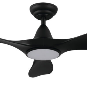 Eglo Noosa DC Ceiling Fan with LED Light Black 46-inch Motor