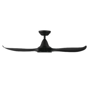 Eglo Noosa DC Ceiling Fan with LED Light Black 46-inch Side View