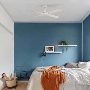 Fanco Eco Silent Deluxe DC Ceiling Fan with Wall Control & Remote/SMART - White 56"
