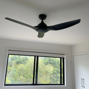 horizon black ceiling fan bedroom