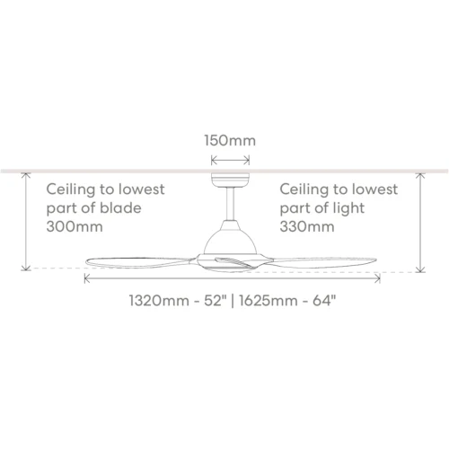 fanco-horizon-with-led-dimensions-diagram