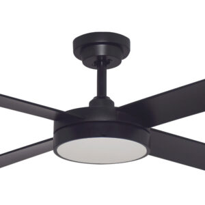 Hunter Pacific Pinnacle V2 DC Ceiling Fan with LED Light & Wall Control - Matte Black 52" - Image 2