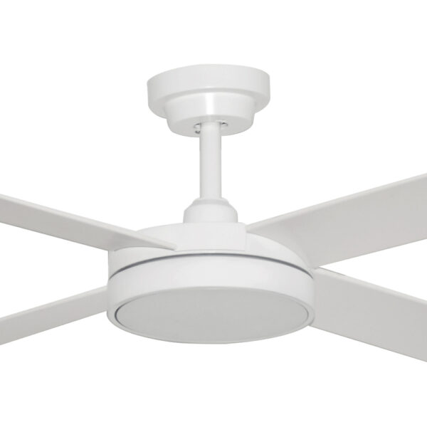 Hunter Pacific Pinnacle V2 DC Ceiling Fan with LED Light & Wall Control - White 52"