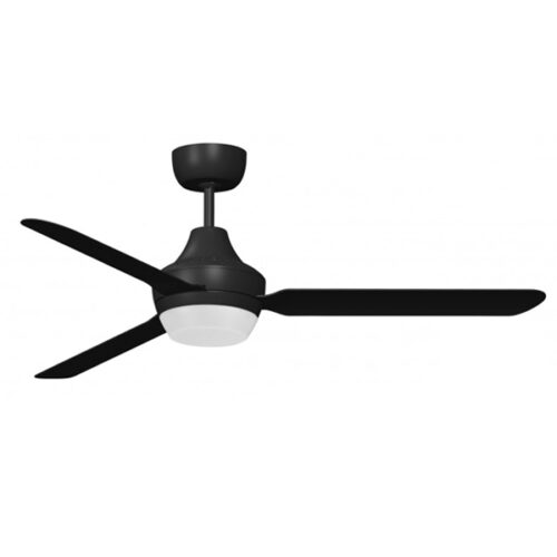 Stanza Ceiling Fan with B22 Light - Black 56"