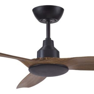 Ventair Skyfan DC Ceiling Fan - Black with Teak 52" - Image 2