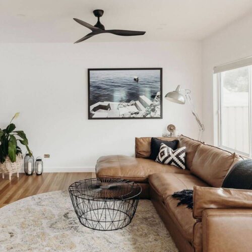 Claro Whisper DC 122cm Ceiling Fan - living room 1