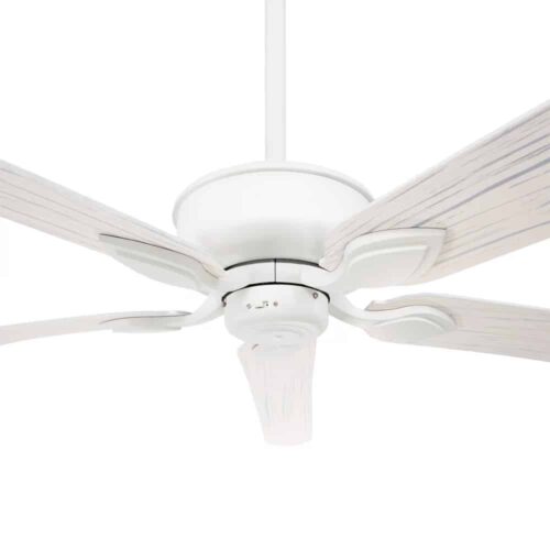 Three Sixty Tropicana AC Ceiling Fan - White with White Wash Blades 72" Motor