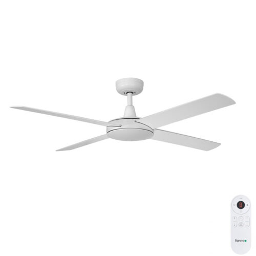 Fanco Eco Silent DC Ceiling Fan with Remote - White 48"