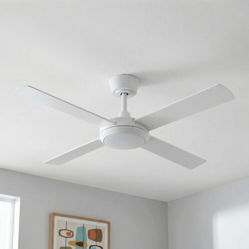 fanco eco silent pro modern bedroom fan with led light and remote