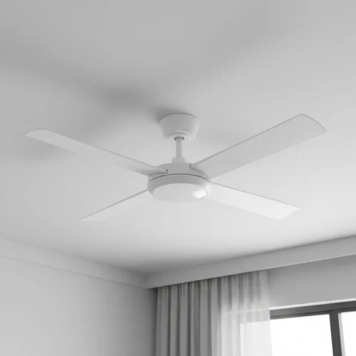 Fanco Eco Silent Pro DC Ceiling Fan with Remote & CCT LED Light - White 52" - close up