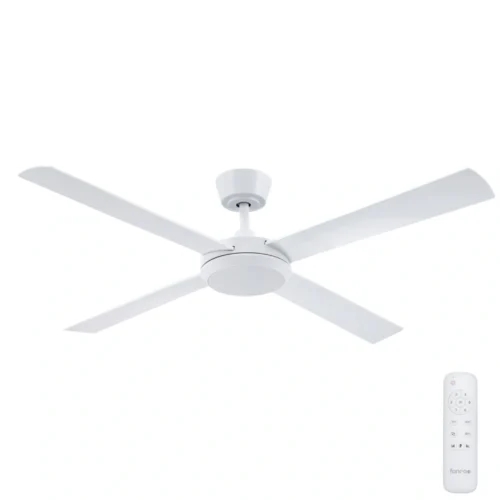 Fanco Eco Silent Pro DC Ceiling Fan with Remote & CCT LED Light - White 52" - main