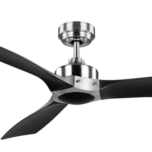 Mercator Ikuü Minota Smart DC Ceiling Fan with Remote - Black and Dark Timber-style 52"