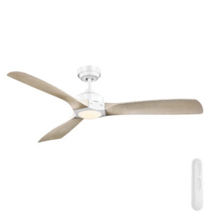 Mercator Ikuü Minota Smart DC Ceiling Fan with Remote - Black and Dark Timber-style 52"