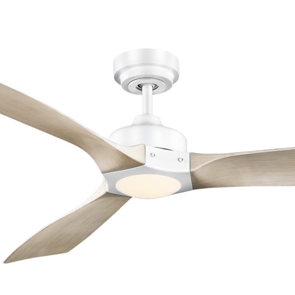 Mercator Ikuü Minota Smart DC Ceiling Fan with Remote - Black and Dark Timber-style 52"