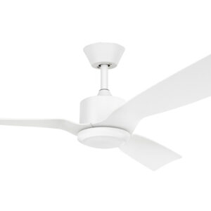 Belize DC Ceiling Fan with Remote - Matt White 52" - Image 2