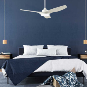 Ventair DC3 Ceiling Fan with CCT LED Light & Remote Control - White 48"