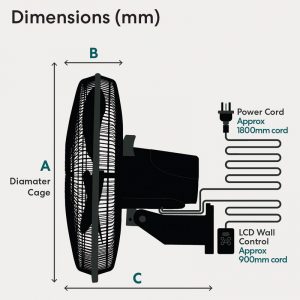 Fanco Quiet DC Motor Semi Commercial Wall Fan 18" **PACK OF 2