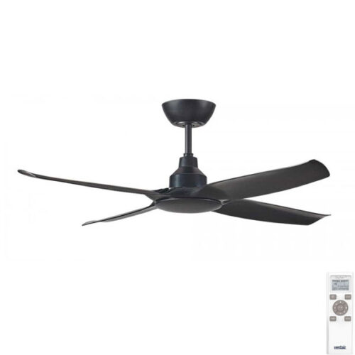 Ventair Skyfan 4 Blade DC Ceiling Fan - Black 48"