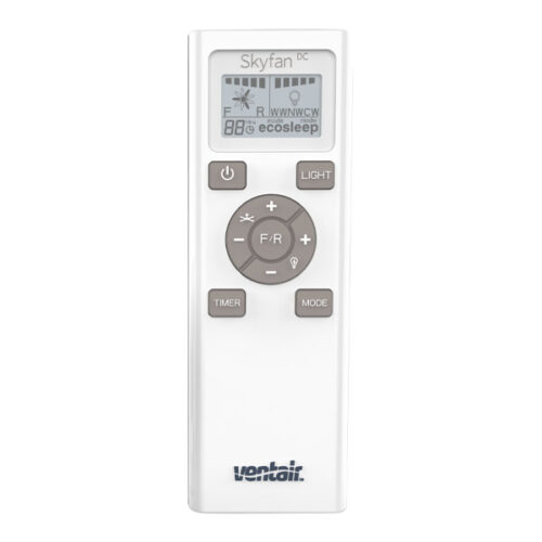 Ventair Skyfan 4 Blade DC Ceiling Fan with CCT LED Light - Black 56"