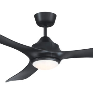 Mercator Juno DC Ceiling Fan with LED Light Black 56" Motor