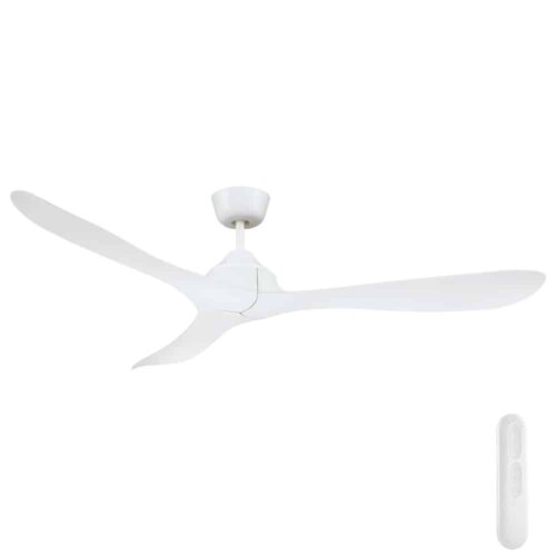 Mercator Juno DC Ceiling Fan with Remote White 56"