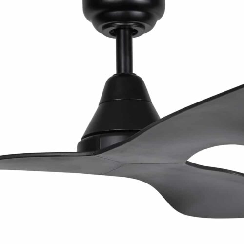 Three Sixty Simplicity DC Ceiling Fan with Remote Black 45-inch Motor