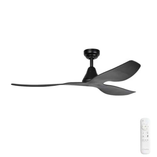 Three Sixty Simplicity DC Ceiling Fan with Remote Black 45-inch