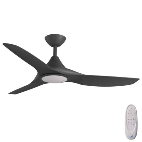 Calibo CloudFan SMART DC Ceiling Fan with CCT LED Light- 52" (132cm) - Black