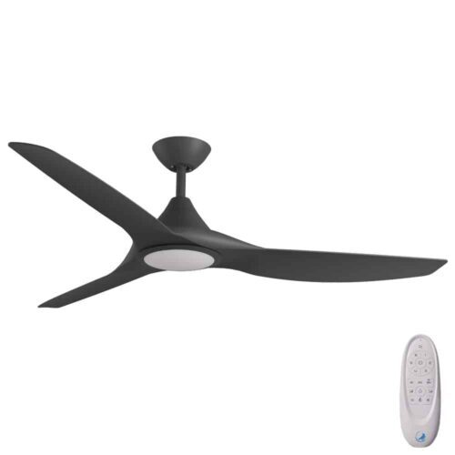 Calibo CloudFan SMART DC Ceiling Fan with CCT LED Light- 60" (152cm) - Black