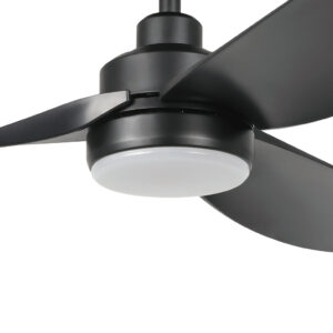 Eglo Torquay DC 56-inch Ceiling Fan with CCT LED Light Matte Black Motor