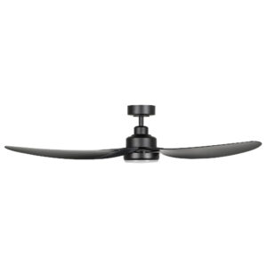 Eglo Torquay DC 56-inch Ceiling Fan with CCT LED Light Matte Black Side View