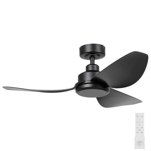 Eglo Torquay DC Ceiling Fan with Remote - Matte Black 42"
