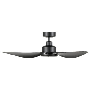 Eglo Torquay DC Ceiling Fan Matte Black 42-inch Side View