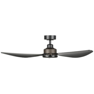 Eglo Torquay DC Ceiling Fan Matte Black 48-inch Side View