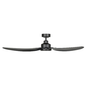 Eglo Torquay DC Ceiling Fan with Remote Matte Black 56-inch Side View