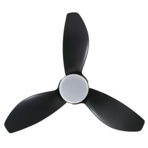 Eglo Torquay DC Ceiling Fan with LED Light Matte Black 42-inch Blades