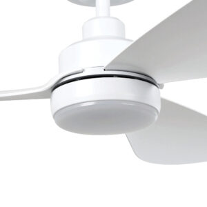 Eglo Torquay DC Ceiling Fan with LED Light Matte White 48-inch Motor