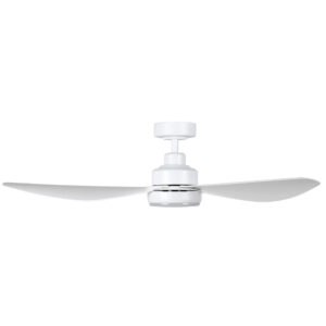 Eglo Torquay DC Ceiling Fan with LED Light Matte White 48-inch Side View