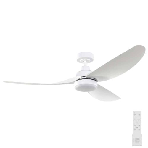 Eglo Torquay DC Ceiling Fan with LED Light Matte White 56-inch