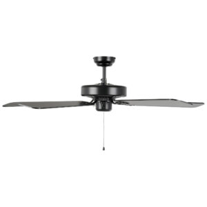 Eglo Waikiki Ceiling Fan Matte Black 52-inch Side View