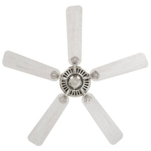 Eglo Waikiki Ceiling Fan Satin Nickel with Pale Oak Blades 52-inch Blades