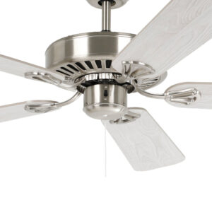 Eglo Waikiki Ceiling Fan Satin Nickel with Pale Oak Blades 52-inch Motor