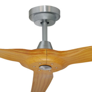 Hunter Pacific Radical 3 DC Ceiling Fan - Brushed Aluminium with Bamboo Blades 60" - Image 2