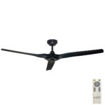 Hunter Pacific Radical 3 DC Ceiling Fan - Matte Black 60"