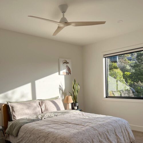 Fanco infinity beechwood light timber dc ceiling fan