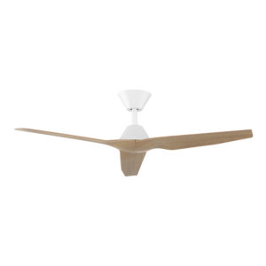 Fanco Infinity-iD DC Ceiling Fan SMART/Remote - White with Beechwood Blades 48" - Image 2