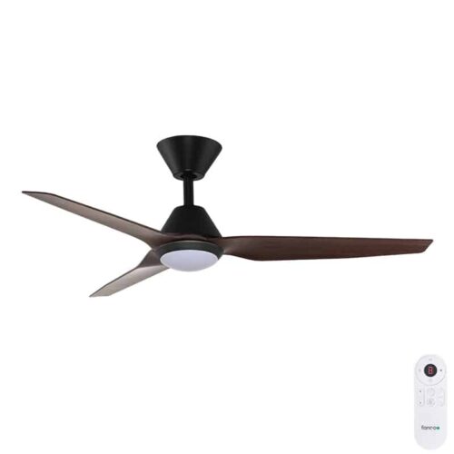 Infinity ceiling fan with LED light spotted gum blades